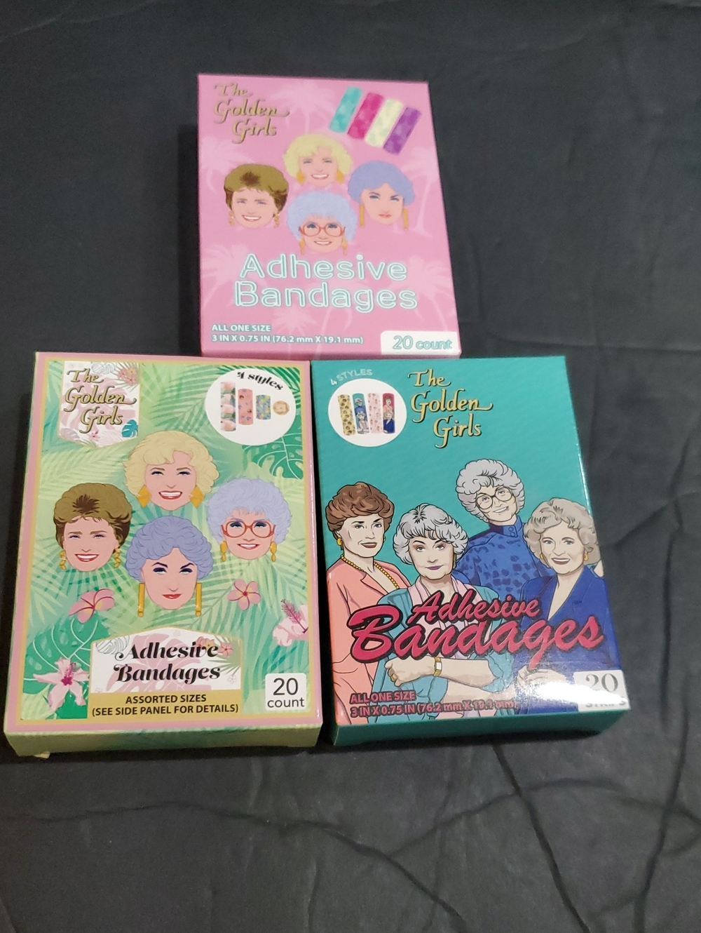 Golden Girls 60 count assorted size adhesive bandages brand new